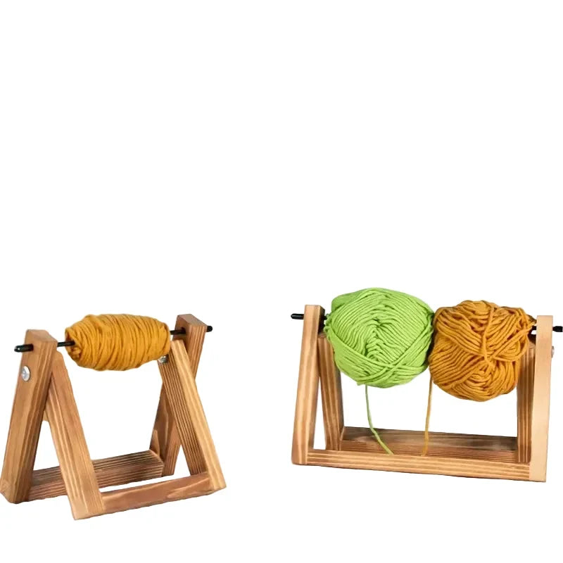 Yarnly Horizontaler Wollständer aus Holz – Organizer für Knäuel, Stricken und Häkeln