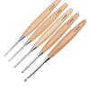 Yarnly 13-teiliges Häkelnadel-Set aus Holz – Größen 3 bis 12 mm, polierter Griff